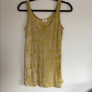 Sheer green tank top